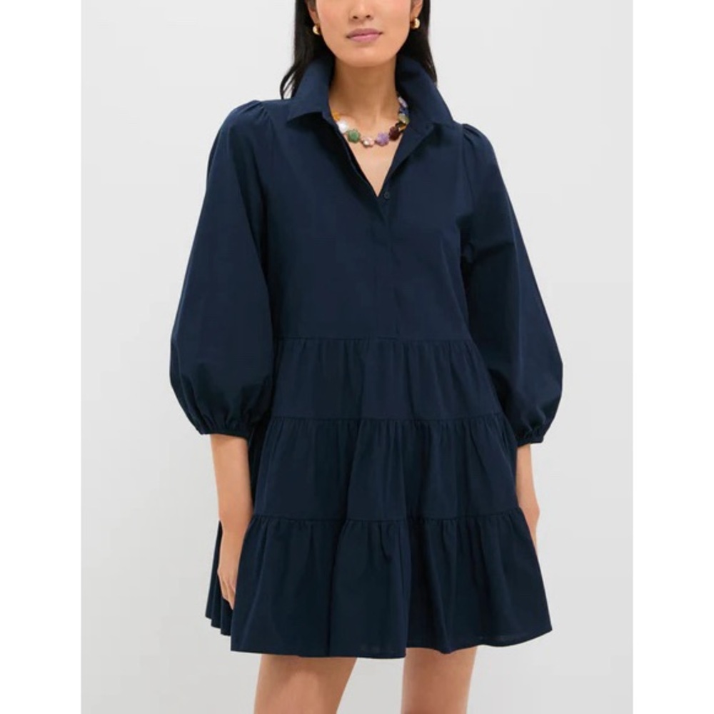 POMANDER PLACE Navy Mabel Mini Dress